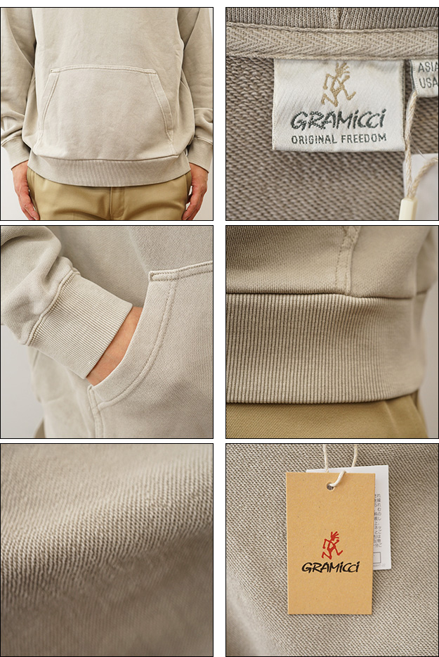 GRAMICCI グラミチ パーカー ワンポイント フーディー