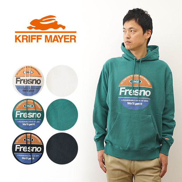 KRIFF MAYER クリフメイヤー パーカー PT スウェット フーディ メンズ オーバーサイズ ビッグシルエット 大きい サイズ 裏毛 古着 風 アメカジ 2314603 | KRIFF MAYER