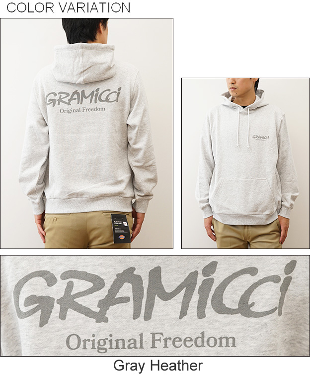 GGG グレー フード付きトレーナー Lサイズ GRAMICCI グラミチ パーカー オリジナル フリーダム フーディー