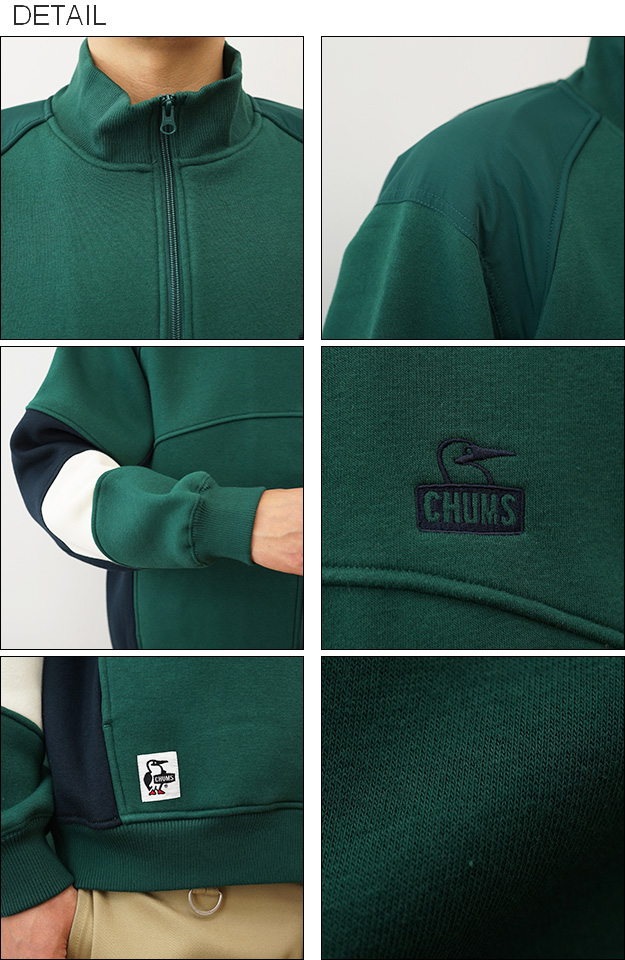 CHUMS チャムス マイトン パネル トラック ジャケット メンズ レディース 大きいサイズ オーバーサイズ スウェット おしゃれ 裏起毛 春 秋 冬 コーデ CH00-1460 | CHUMS | 01