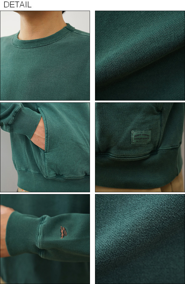 KRIFF MAYER クリフメイヤー スウェット トレーナー ヘビーウェイト ピグメント クルー メンズ レディース 綿100 裏毛 厚手 ブランド 大きいサイズ 無地 2425800 | KRIFF MAYER | 02