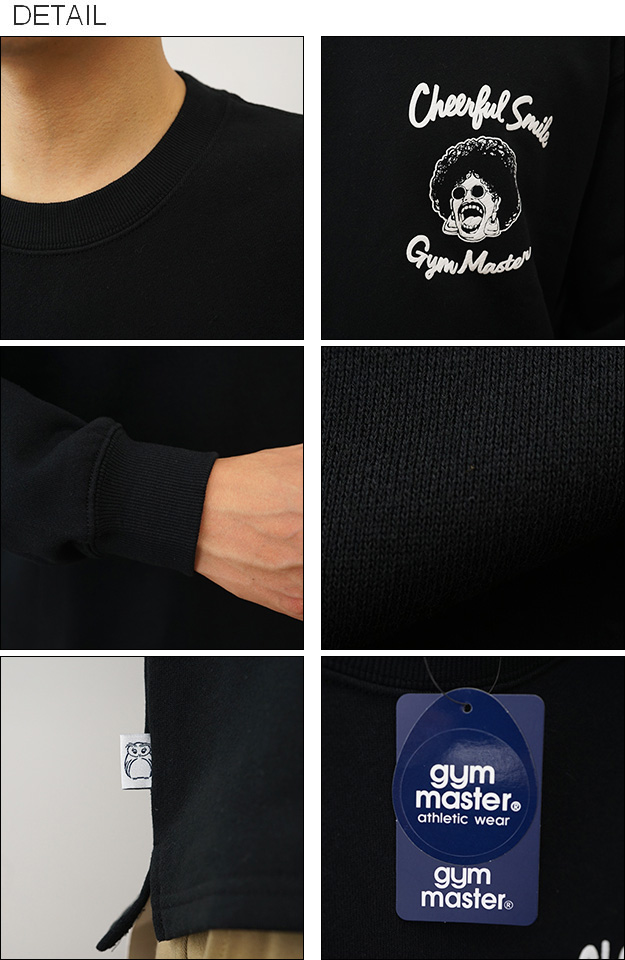gym master ジムマスター スウェット トレーナー 10.3oz Cheerful Smile ビッグ Tee メンズ レディース 大きいサイズ アメカジ 裏毛 綿100% 春 秋 冬 G421704 | gym master | 02
