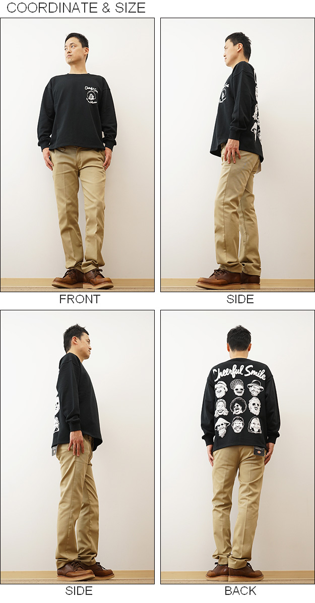 gym master ジムマスター スウェット トレーナー 10.3oz Cheerful Smile ビッグ Tee メンズ レディース 大きいサイズ アメカジ 裏毛 綿100% 春 秋 冬 G421704 | gym master | 01