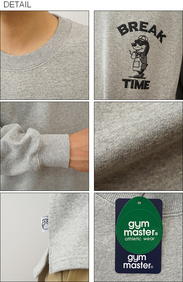 gym master ジムマスター スウェット トレーナー 10.3oz BREAK TIME ビッグ Tee メンズ レディース 大きいサイズ オーバーサイズ 裏毛 綿100% 春 秋 冬 G421706 | gym master | 02