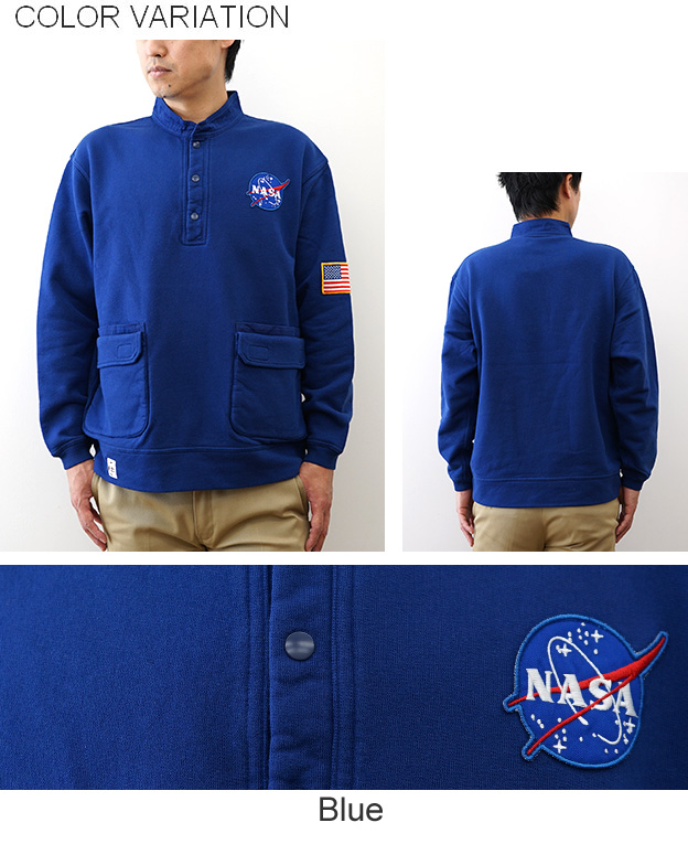 CHUMS チャムス スペース ハリケーントップ スウェット トレーナー メンズ レディース NASA コラボ 宇宙 綿100% 裏起毛 アメカジ アウトドア おしゃれ CH00-1501_10