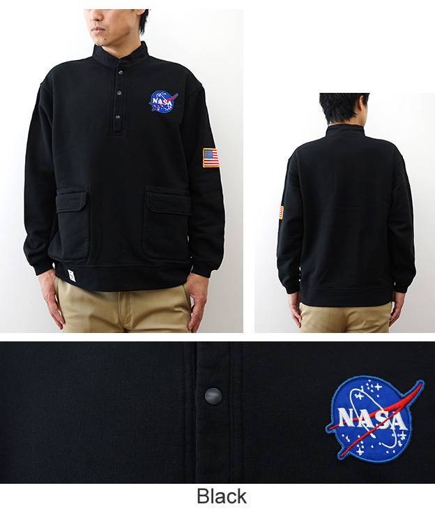 CHUMS チャムス スペース ハリケーントップ スウェット トレーナー メンズ レディース NASA コラボ 宇宙 綿100% 裏起毛 アメカジ アウトドア おしゃれ CH00-1501_11