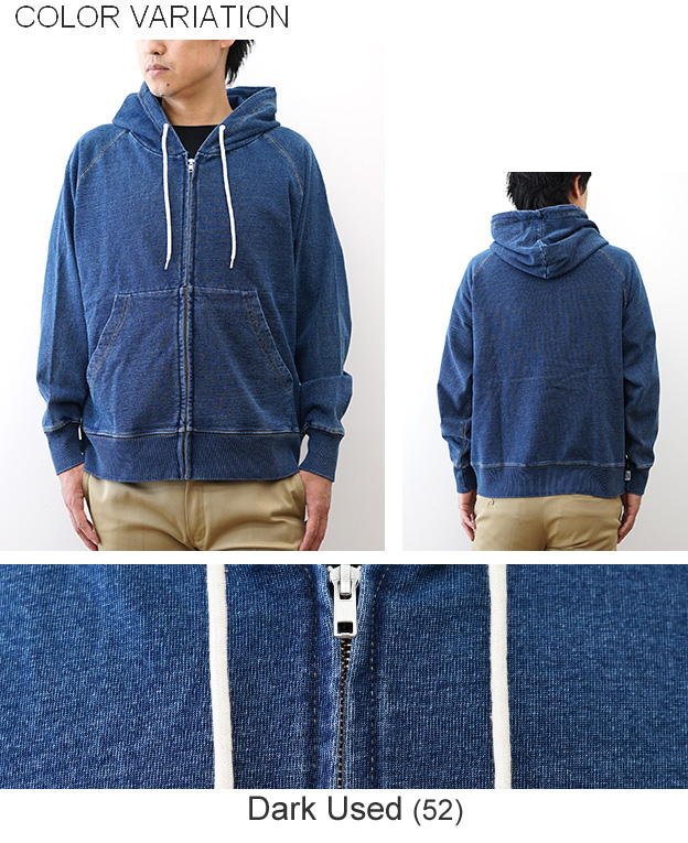 gym master（ジムマスター） 11oz インディゴ スウェット ジップ