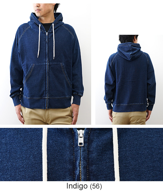 gym master（ジムマスター） 11oz インディゴ スウェット ジップ