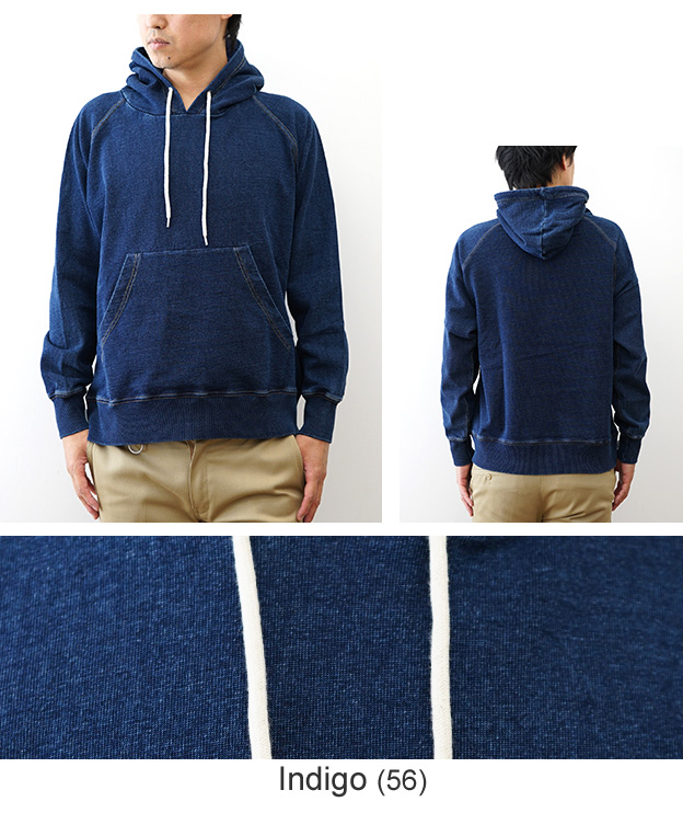 gym master（ジムマスター） 11oz インディゴ スウェット プルパーカー