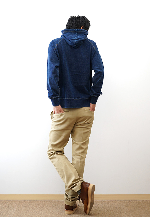 gym master（ジムマスター） 11oz インディゴ スウェット プルパーカー