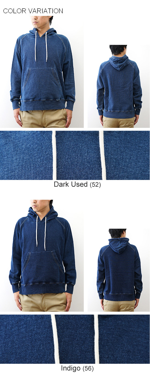 gym master（ジムマスター） 11oz インディゴ スウェット プルパーカー