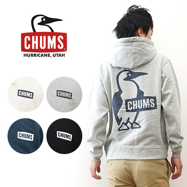 CHUMS（チャムス） ブービー ロゴ ジップ パーカー メンズ レディース