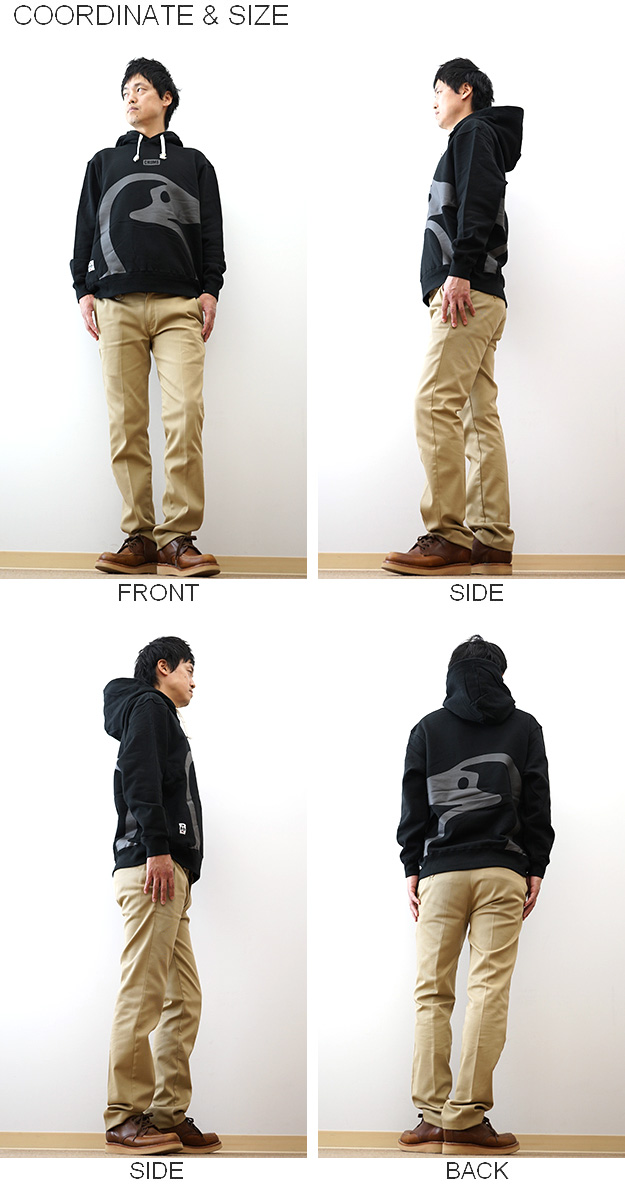 CHUMS／チャムス ビッグブービー プルオーバー パーカー（メンズ）ブラック／黒 CH00-1526／XXL／2XL CHUMS（チャムス） ビッグブービー プルオーバー パーカー メンズ