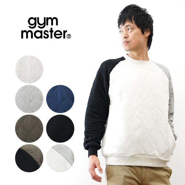 gym master（ジムマスター） トレーナー ウェーブキルト クルーネック