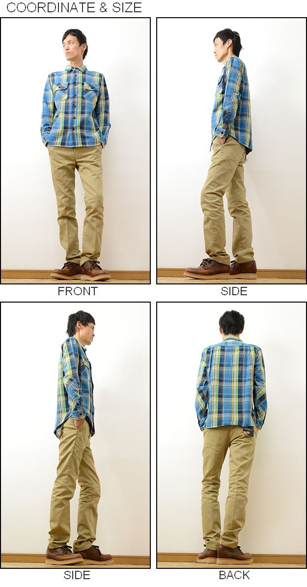 GLOVE HOUSE グローブハウス へヴィー フランネル チェック 柄 長袖