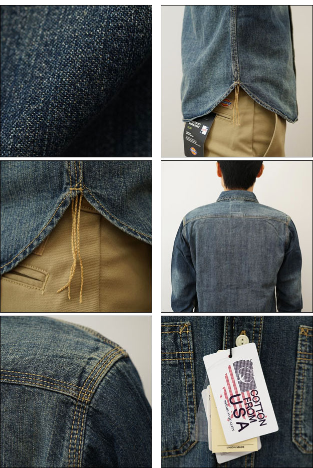 HOUSTON ヒューストン USA コットン デニム ワーク シャツ USA COTTON DENIM WORK SHIRT 長袖 メンズ アメカジ  ストリート バイク XL 大きい アメリカ 40511 :2144781:JEANSBUG - 通販 - Yahoo!ショッピング