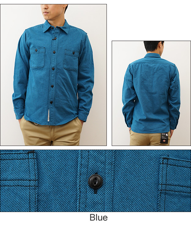HOUSTON（ヒューストン） ソリッド ビエラ シャツ SOLID VIYELLA SHIRT