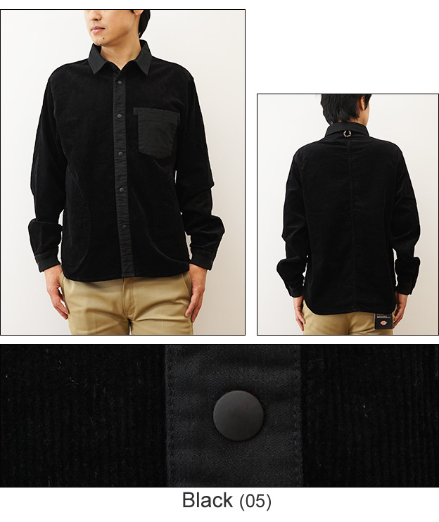 gym master（ジムマスター） 長袖 シャツ ストレッチ コーデュロイ