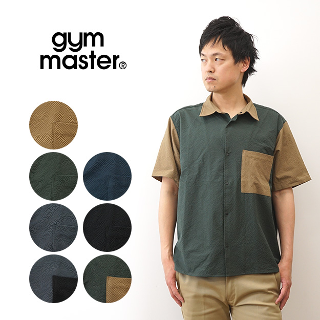 gym master ジムマスター 半袖 シャツ メンズ レディース ULGRID シアサッカー 大きいサイズ オーバーサイズ セットアップ対応 アメカジ 夏服 おしゃれ G533700 | gym master