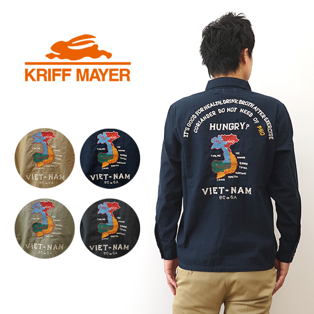 KRIFF MAYER（クリフメイヤー） 長袖 シャツ スーベニア 刺繍 
