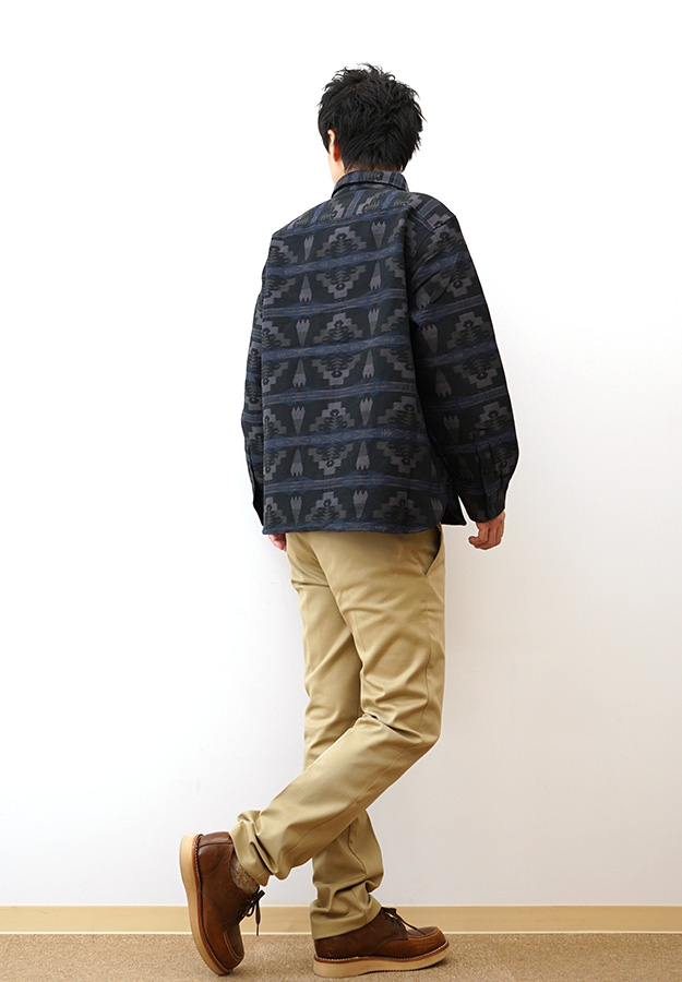 New Era ニューエラ 長袖 シャツ ペンドルトン コラボ オーバーサイズド メンズ レディース ネイティブ柄 黒 アメカジ ストリート おしゃれ 14683925 14683926 | NEW ERA | 04