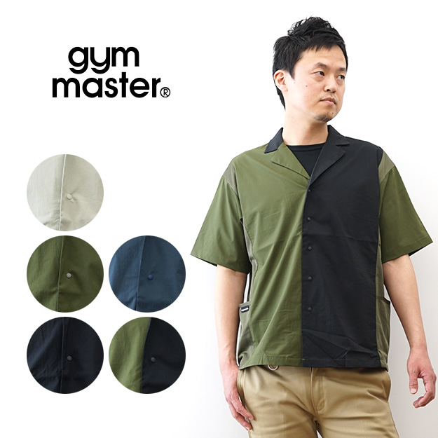 gym master（ジムマスター） マイクロリップ メッシュ 切り替え 半袖