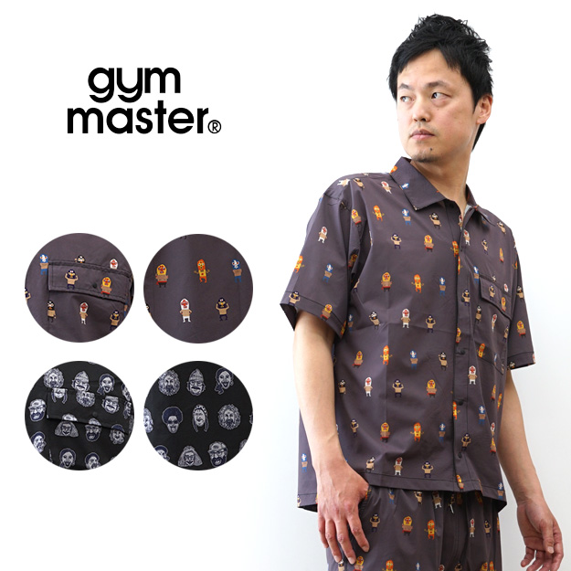 gym master ジムマスター 半袖 シャツ UL-GRID ハッピーペイント メンズ レディース セットアップ可能 オーバーサイズ 軽量 速乾 通気性 アウトドア G733734 | gym master