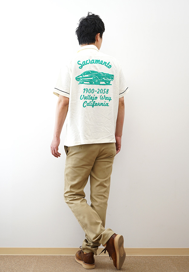 HOUSTON ヒューストン ボウリングシャツ SACRAMENTO レーヨン100% 半袖シャツ メンズ XL 大きいサイズ オープンカラー アメカジ ストリート おしゃれ 41318 | HOUSTON | 01