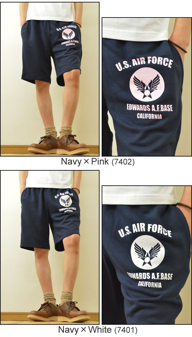 スウェット ハーフパンツ メンズ U.S. AIR FORCE CA オリジナル エア