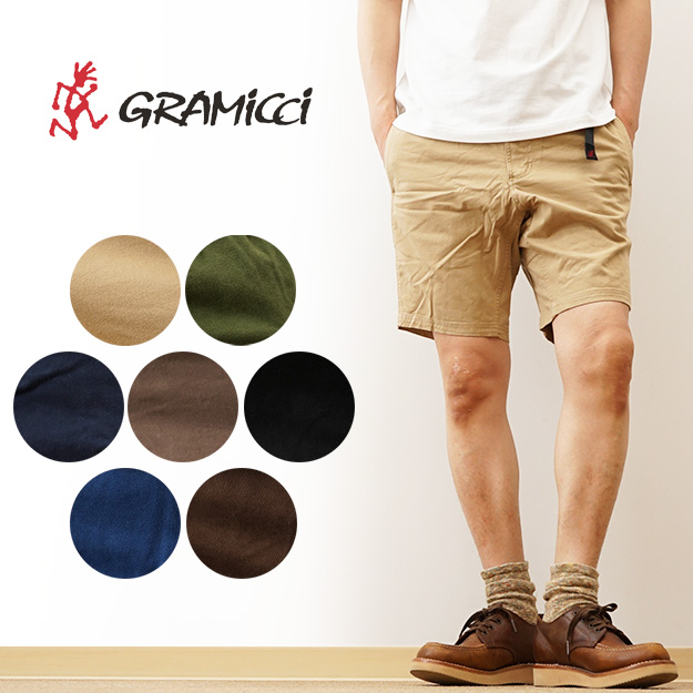 GRAMICCI グラミチ NN-SHORTS ニュー ナロー ショーツ ショートパンツ ストレッチ ツイル ハーフパンツ メンズ キャンプ 夏 登山  ボルダリング 海 G106-OGS