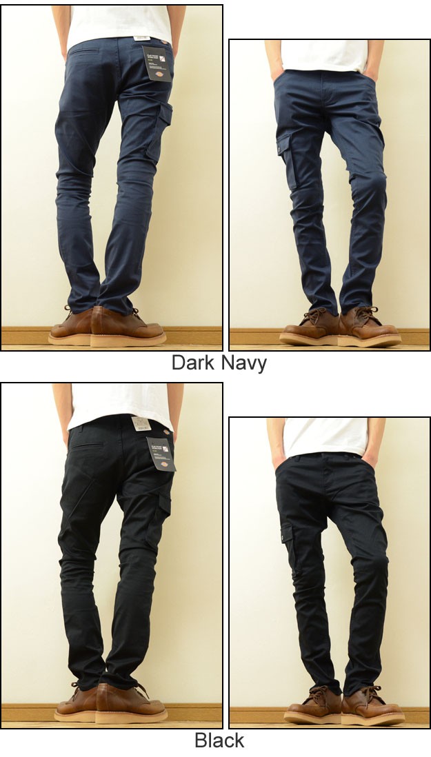 Dickies（ディッキーズ） ストレッチツイル ワンサイドカーゴ スリム