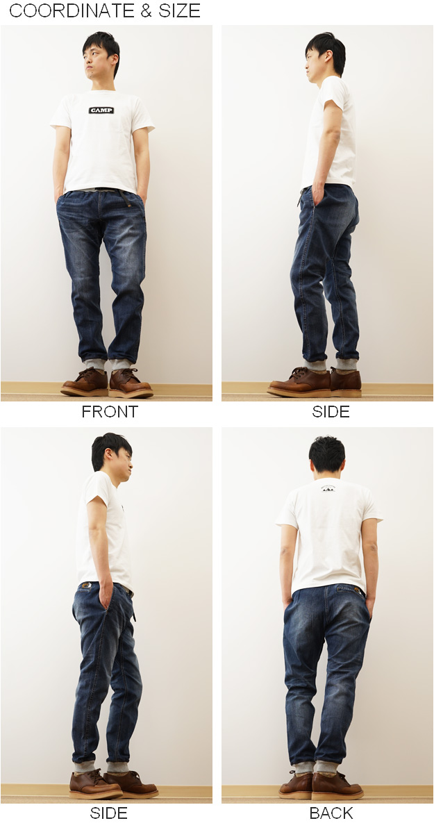 ROKX（ロックス） MG デニム ウッド パンツ ジョガーパンツ ジーンズ 