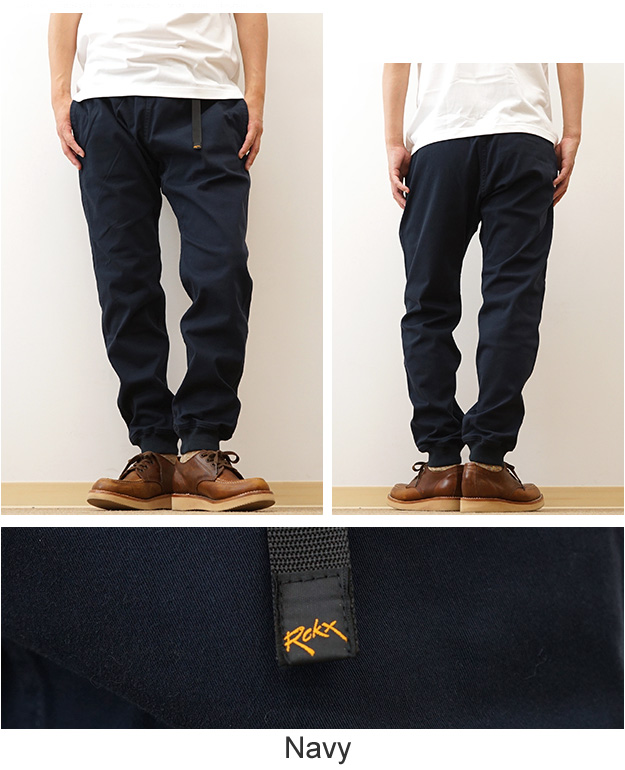 ROKX（ロックス） MG ウッドパンツ メンズ レディース チノパン 黒 綿