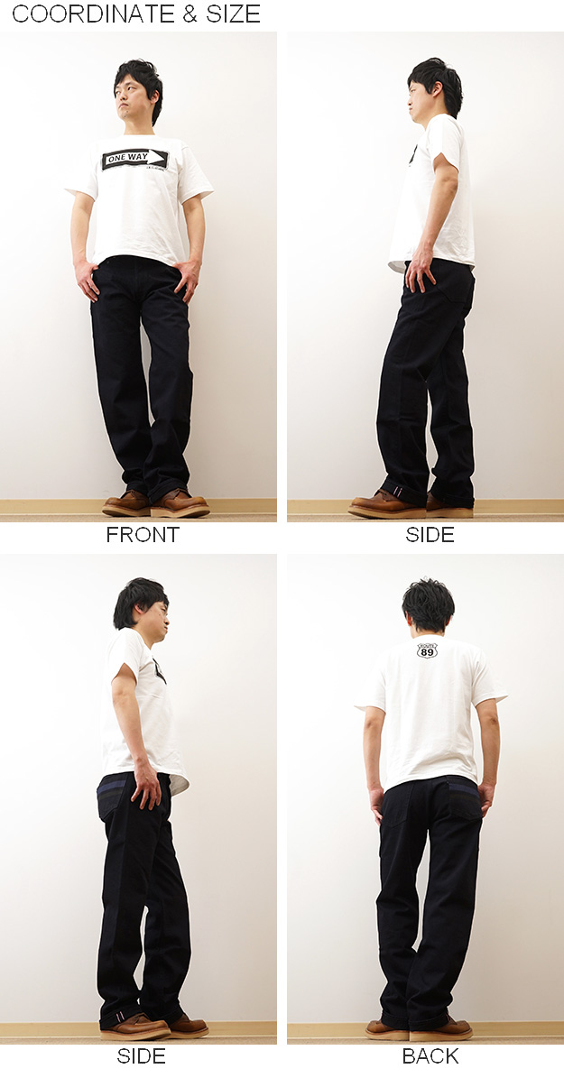 MOMOTARO JEANS 桃太郎ジーンズ インディゴ ブラック デニム クラシック ストレート ジーンズ メンズ 大きいサイズ 綿 日本製 ヴィンテージ ブランド MXJE3500 | 桃太郎ジーンズ | 03