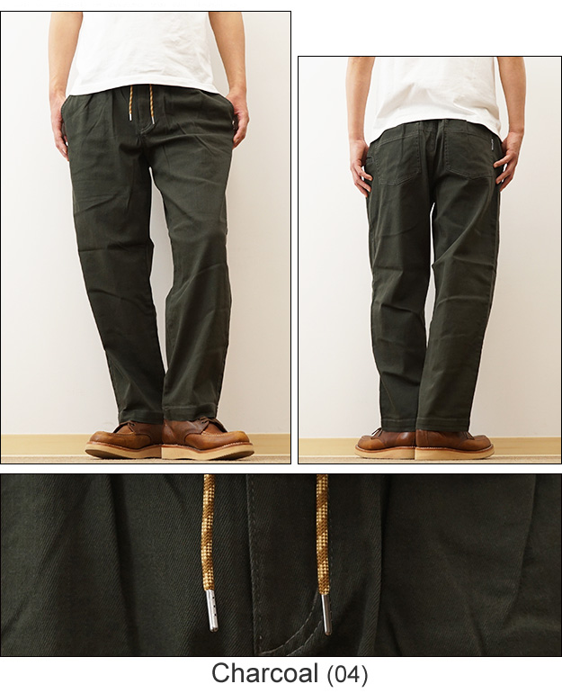 gym master ジムマスター ツータック パンツ 10oz ストレッチ デニム カツラギ メンズ レディース ジーンズ チノパン 大きいサイズ 綿 春 夏 秋 冬 黒 G421745 | gym master | 09