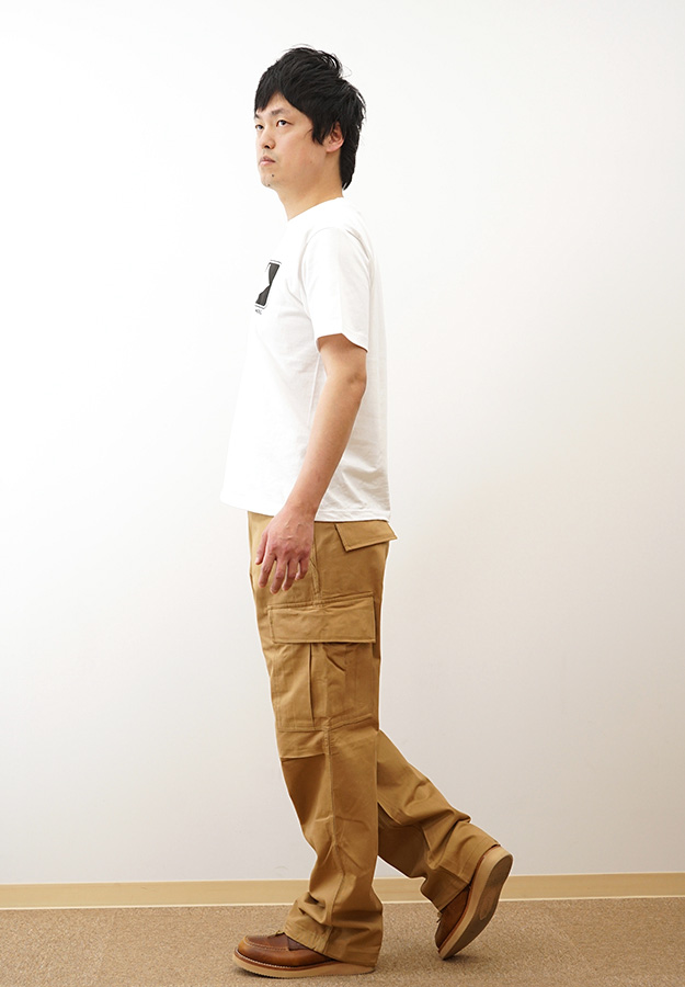 HOUSTON ヒューストン ツイル カーゴ パンツ メンズ 綿100% 丈夫 大きいサイズ アメカジ ミリタリー チノパン ワークパンツ 作業着 春 夏 秋 冬 黒 カーキ 10055 | HOUSTON | 02