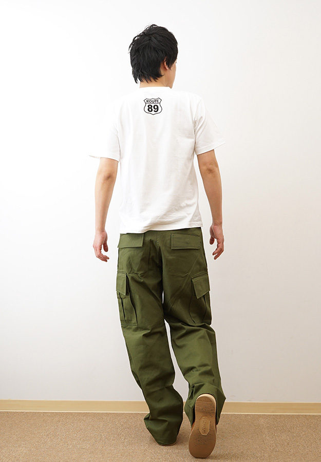 HOUSTON ヒューストン ツイル カーゴ パンツ メンズ 綿100% 丈夫 大きいサイズ アメカジ ミリタリー チノパン ワークパンツ 作業着 春 夏 秋 冬 黒 カーキ 10055 | HOUSTON | 03