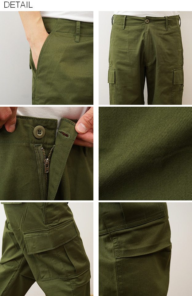 HOUSTON ヒューストン ツイル カーゴ パンツ メンズ 綿100% 丈夫 大きいサイズ アメカジ ミリタリー チノパン ワークパンツ 作業着 春 夏 秋 冬 黒 カーキ 10055 | HOUSTON | 08