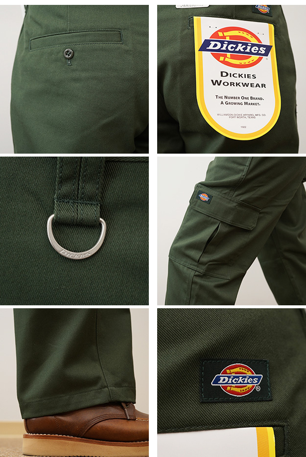 Dickies ディッキーズ カーゴパンツ メンズ 黒 ベージュ 大きいサイズ ワークパンツ チノパン TCツイル ストレート Dカン アメカジ ストリート おしゃれ WD5832 | Dickies | 09
