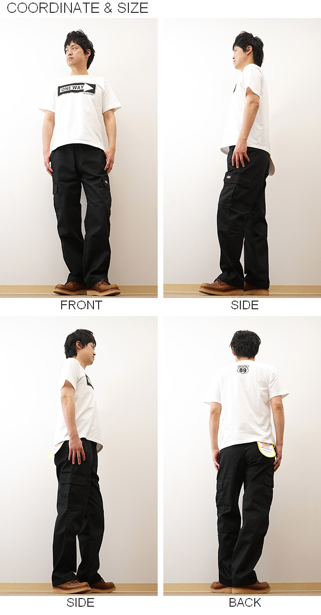 Dickies ディッキーズ カーゴパンツ メンズ 黒 ベージュ 大きいサイズ ワークパンツ チノパン TCツイル ストレート Dカン アメカジ ストリート おしゃれ WD5832 | Dickies | 07