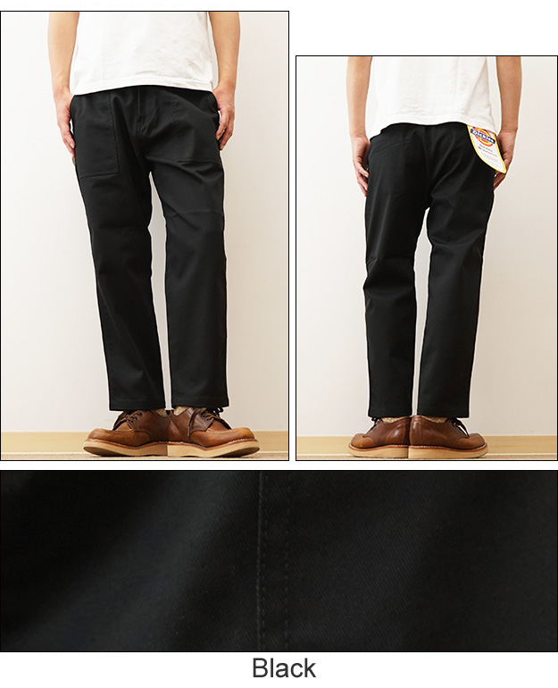 Dickies ディッキーズ チノパン ルーズ テーパード パンツ メンズ ワークパンツ クロップド 大きいサイズ 太め 丈夫 アメカジ 登山 おしゃれ 黒 ベージュ WD5842 | Dickies | 07