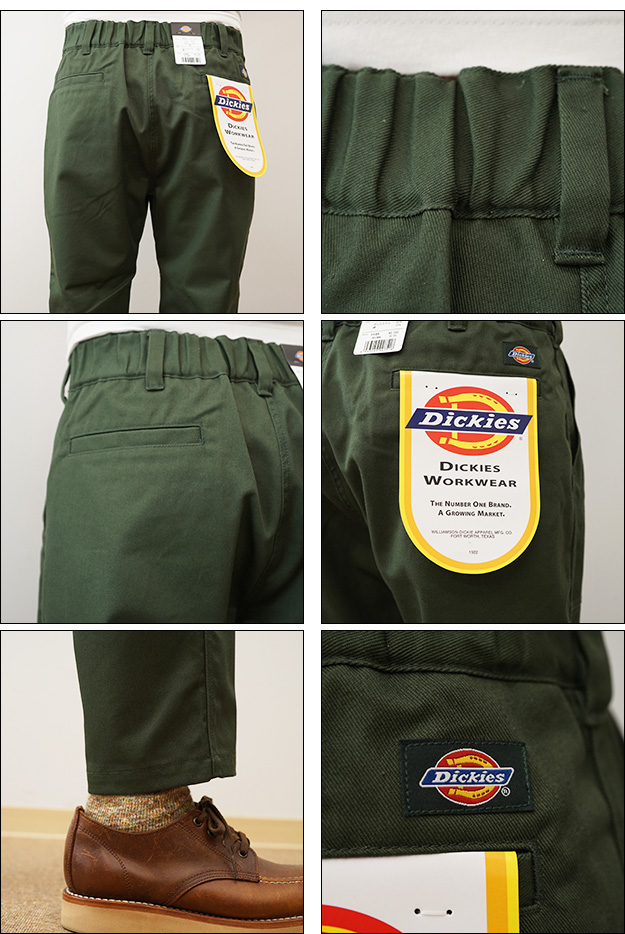 Dickies ディッキーズ チノパン ルーズ テーパード パンツ メンズ ワークパンツ クロップド 大きいサイズ 太め 丈夫 アメカジ 登山 おしゃれ 黒 ベージュ WD5842 | Dickies | 02