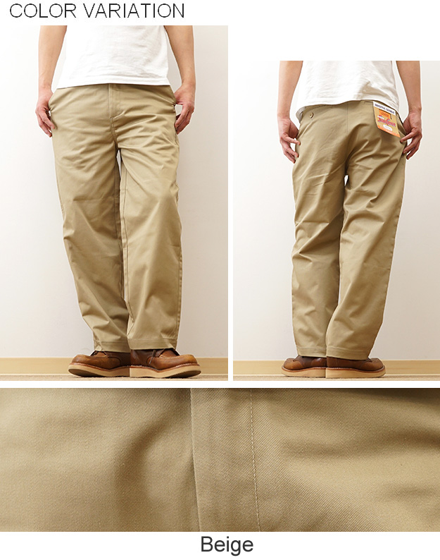 UNIVERSAL OVERALL ユニバーサルオーバーオール ワイド パンツ チノパン ワークパンツ メンズ レディース 大きいサイズ 太め おしゃれ 春 夏 秋 冬 黒 PT-04 | UNIVERSAL OVERALL | 10
