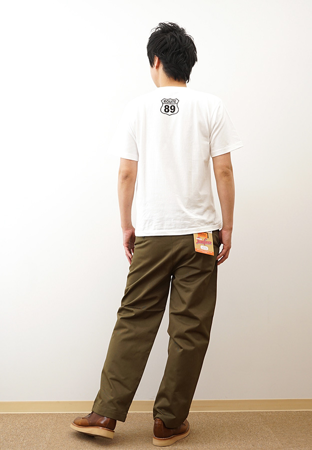 UNIVERSAL OVERALL ユニバーサルオーバーオール ワイド パンツ チノパン ワークパンツ メンズ レディース 大きいサイズ 太め おしゃれ 春 夏 秋 冬 黒 PT-04 | UNIVERSAL OVERALL | 04