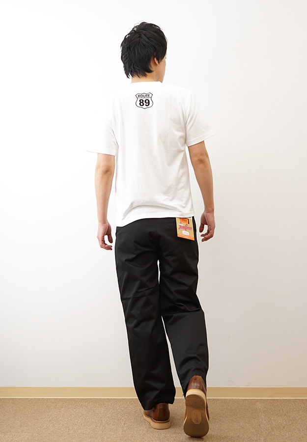 UNIVERSAL OVERALL ユニバーサルオーバーオール ワイド パンツ チノパン ワークパンツ メンズ レディース 大きいサイズ 太め おしゃれ 春 夏 秋 冬 黒 PT-04 | UNIVERSAL OVERALL | 06