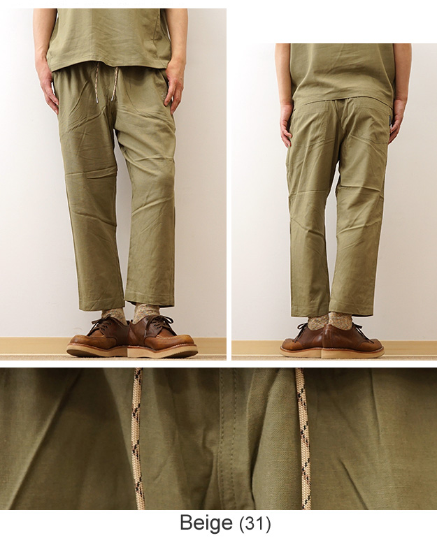 gym master ジムマスター 麻 レーヨン テーパード パンツ メンズ レディース 大きいサイズ セットアップ対応 ウエストゴム 夏 涼しい 軽い おしゃれ G521722 | gym master | 12