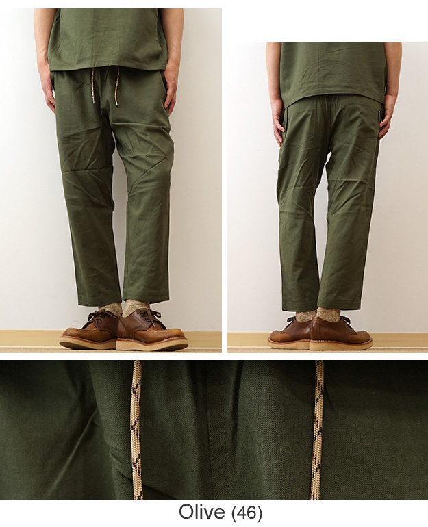 gym master ジムマスター 麻 レーヨン テーパード パンツ メンズ レディース 大きいサイズ セットアップ対応 ウエストゴム 夏 涼しい 軽い おしゃれ G521722 | gym master | 13