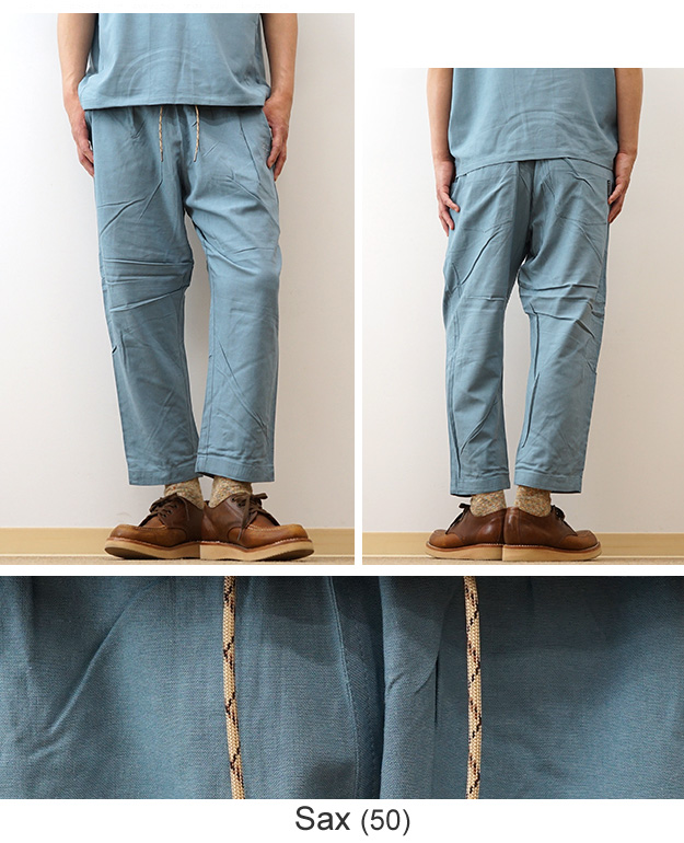 gym master ジムマスター 麻 レーヨン テーパード パンツ メンズ レディース 大きいサイズ セットアップ対応 ウエストゴム 夏 涼しい 軽い おしゃれ G521722 | gym master | 14