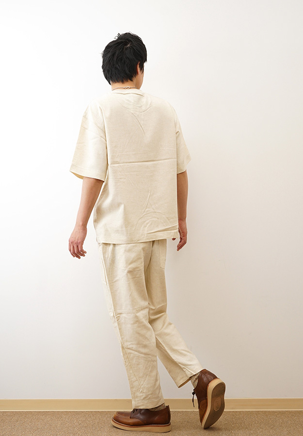 gym master ジムマスター 麻 レーヨン テーパード パンツ メンズ レディース 大きいサイズ セットアップ対応 ウエストゴム 夏 涼しい 軽い おしゃれ G521722 | gym master | 01