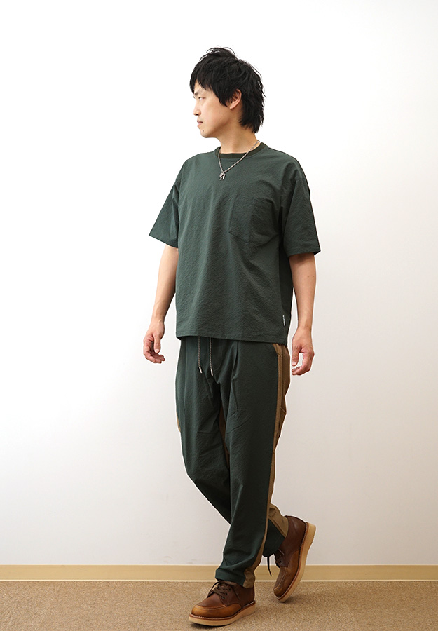 gym master ジムマスター タックパンツ メンズ レディース ULGRID シアサッカー テーパード 涼しい ゆったり セットアップ対応 大きいサイズ おしゃれ G533702 | gym master | 07